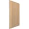 Ekena Millwork 94H x 3/8T Adjustable Wood Slat Wall Panel Kit w/ 4W Slats, Maple contains 11 Slats SWW55X94X0375MA - alternate 3